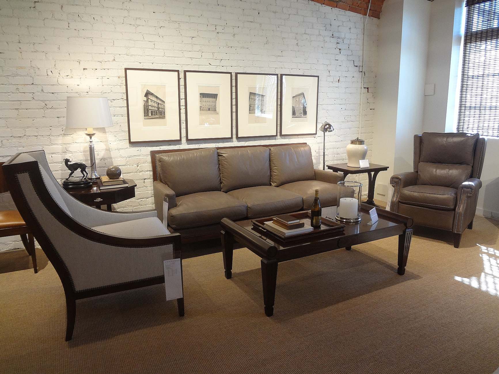 американская кожаная мебель для лофта